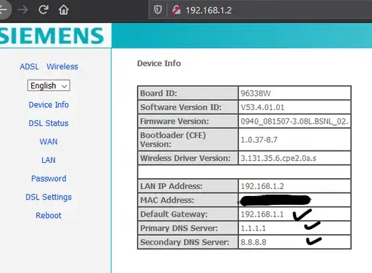 set gateway to your router