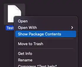 Show Package Contents in macOS Finder