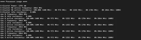 powermetrics E core screenshot