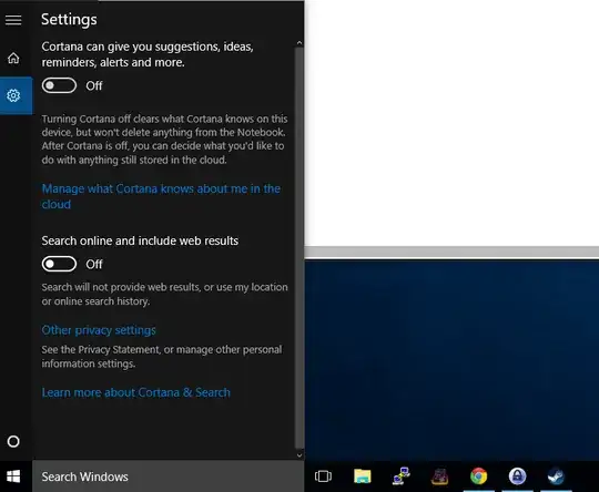 Options menu screenshot