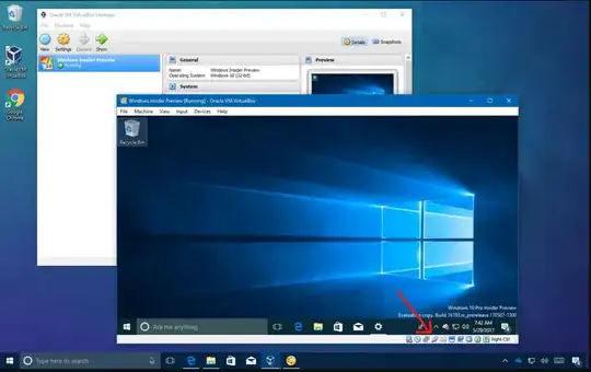 VirtualBox window