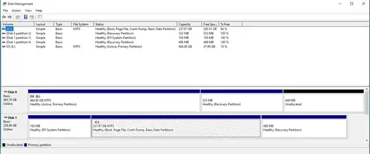 Disk Management as requested
