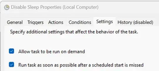 Settings Tab Screenshot