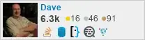 profile for Dave on Stack Exchange, a network of free, community-driven Q&A sites