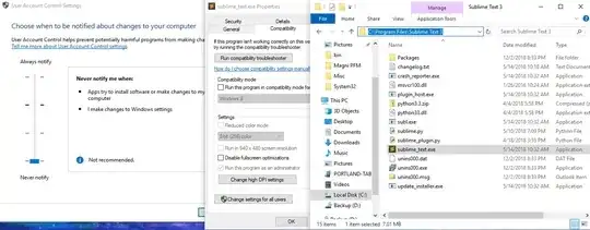 Always open Sublime as admin