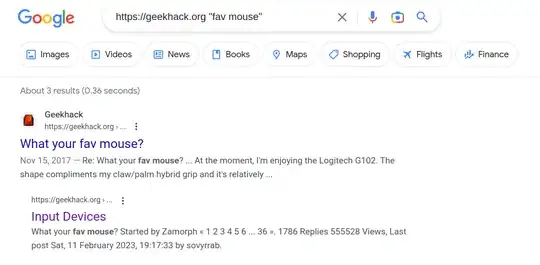 Google search result