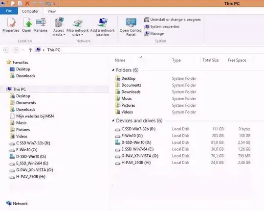 boot from D-drive Win10 the Explorer view with HDD inserted