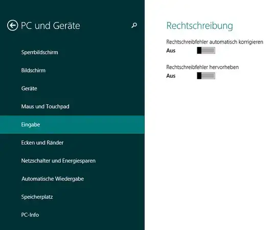 Disable spell checking in the TIFKAM control panel