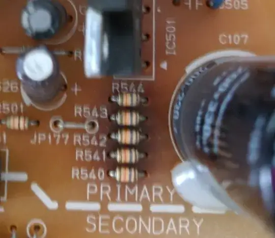 blown resistors on LaserJet 1300 zEngine Controller Board