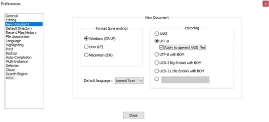 screenshot notepad settings
