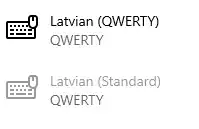 Language Preferences > Latvian > Options > Add keyboard