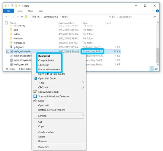 .ahk context menu with correct shell verbs