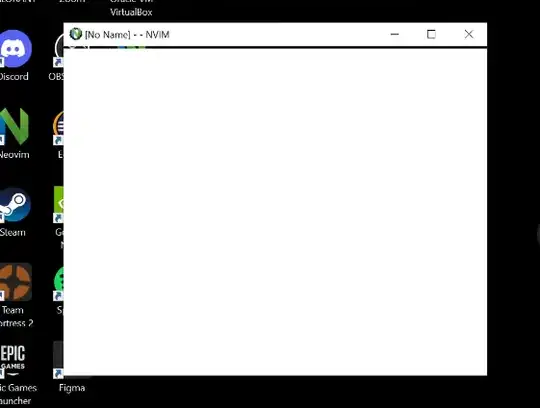 window that isn't displaying properly