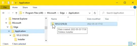 Double-click the directory named by the current version number.