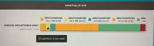 EFI too small