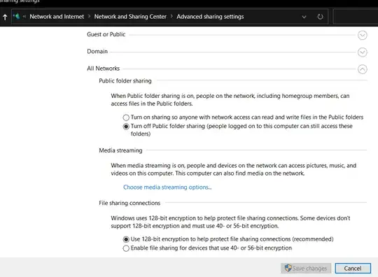 control panel screenshot