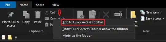 Adding the "Copy path" Quick Access Shortcut - Screenshot