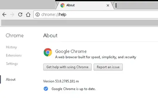 Screenshot of Chrome help page