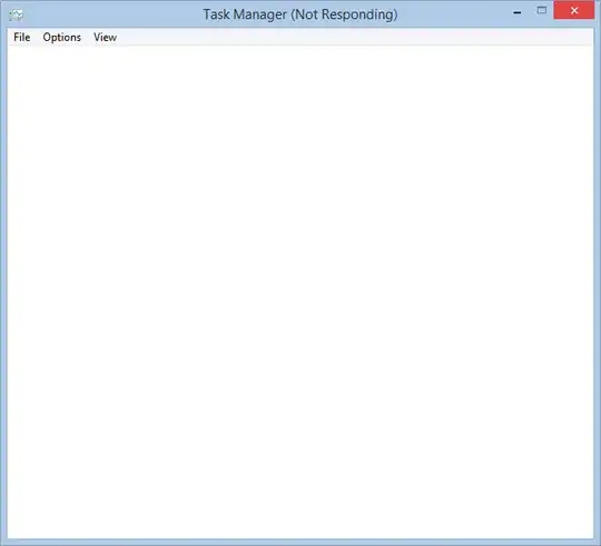 Task manager not responding.