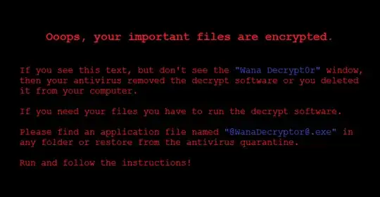 WannaCry screenshot 1