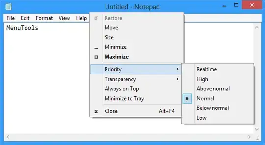 Screenshot of MenuTools