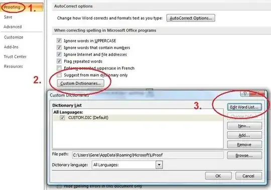 Word 2007 Options Screen