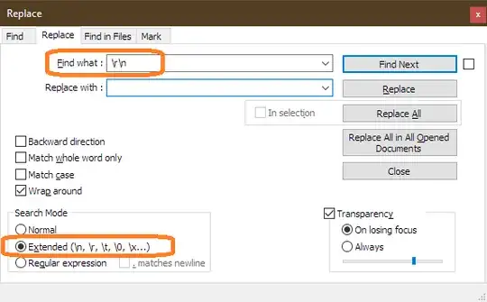 Search & Replace CRLF