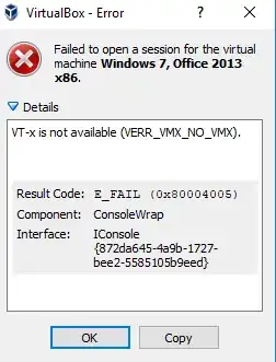Virtual Box error message