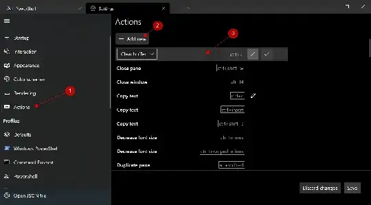 Binding a shortcut to the Clear buffer action