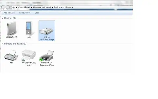 Screenshot showing usb issue