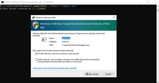 PowerShell runs executable