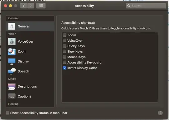 Screenshot: Accessibility Shortcut - System Preferences