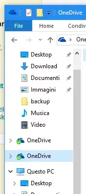 Duplicated OneDrive entry
