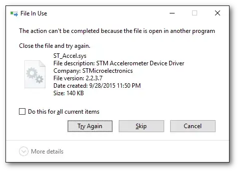 Screenshot Error Message