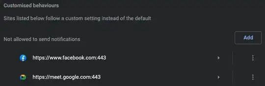 Chrome notification settings