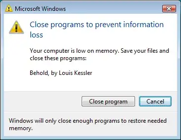 Low memory warning in Windows 7
