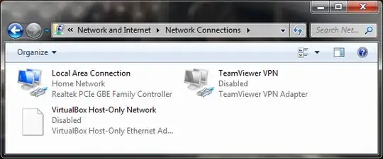 All network adapters disabled except one being used