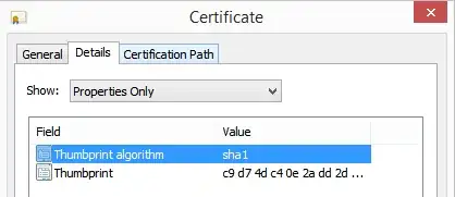 Certificate Thumprint