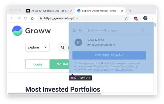 Sign in to WEBSITE with Google: