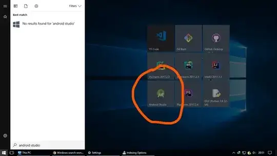 windows showing no result