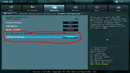 Screenshot of Bios page