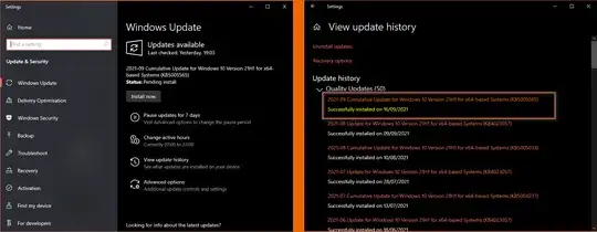 Windows Update trying to install update that's already installed
