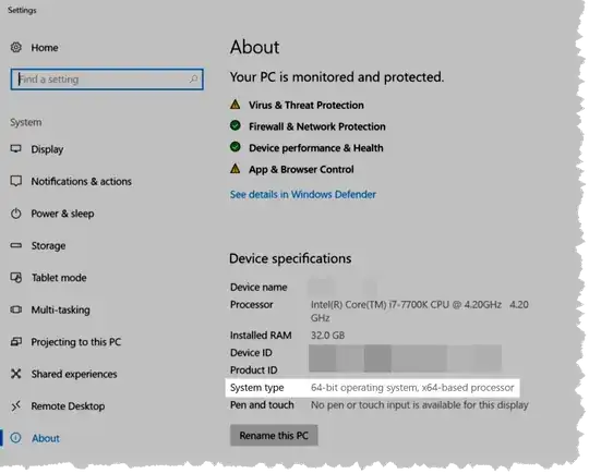 Screenshot of new Win10 window