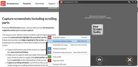 Screenpresso "previous region" feature screenshot