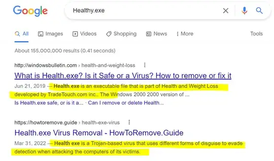 Healthy exe search results