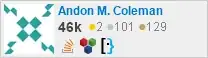 profile for Andon M. Coleman on Stack Exchange, a network of free, community-driven Q&A sites