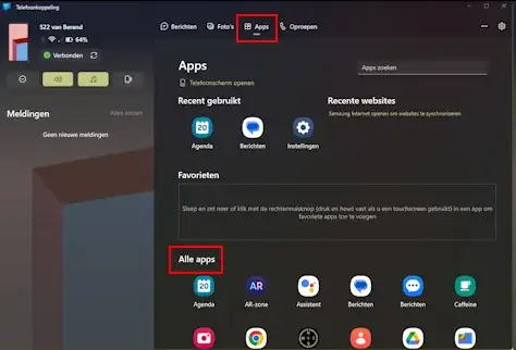 Phonelink screenshot