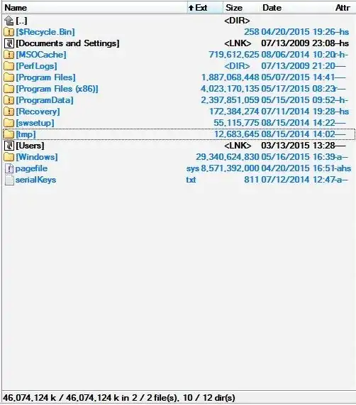 Display with Hidden Files