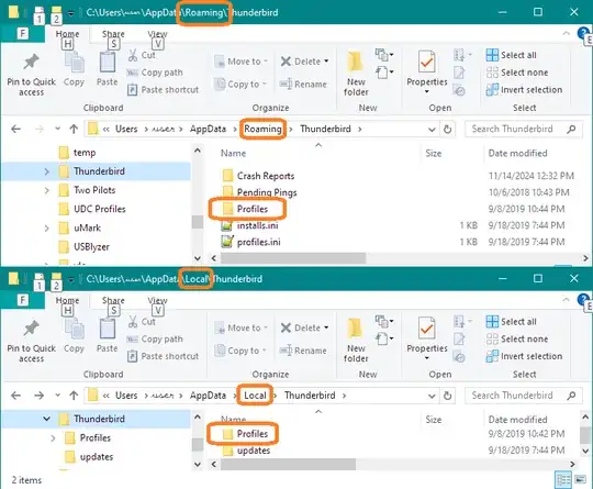Two Thunderbird profiles