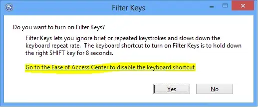 Shift button pressed 5 times in a row on Windows 8